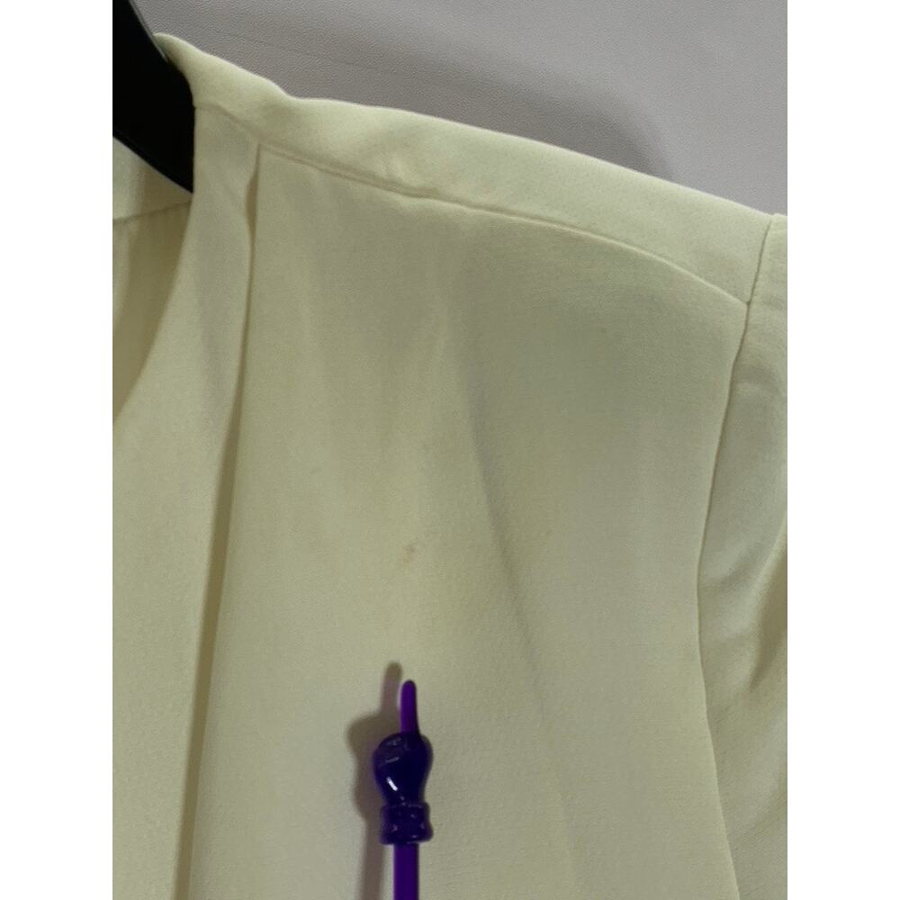 Mng Basic Women's Cream Hook Open-Front Blazer Sz… - image 4